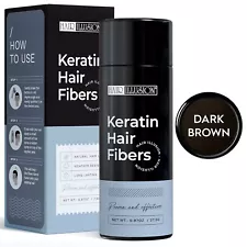Hair Illusion KERATIN Hair Fibers For Bald Spot Concealer, Hairline, Hair Loss