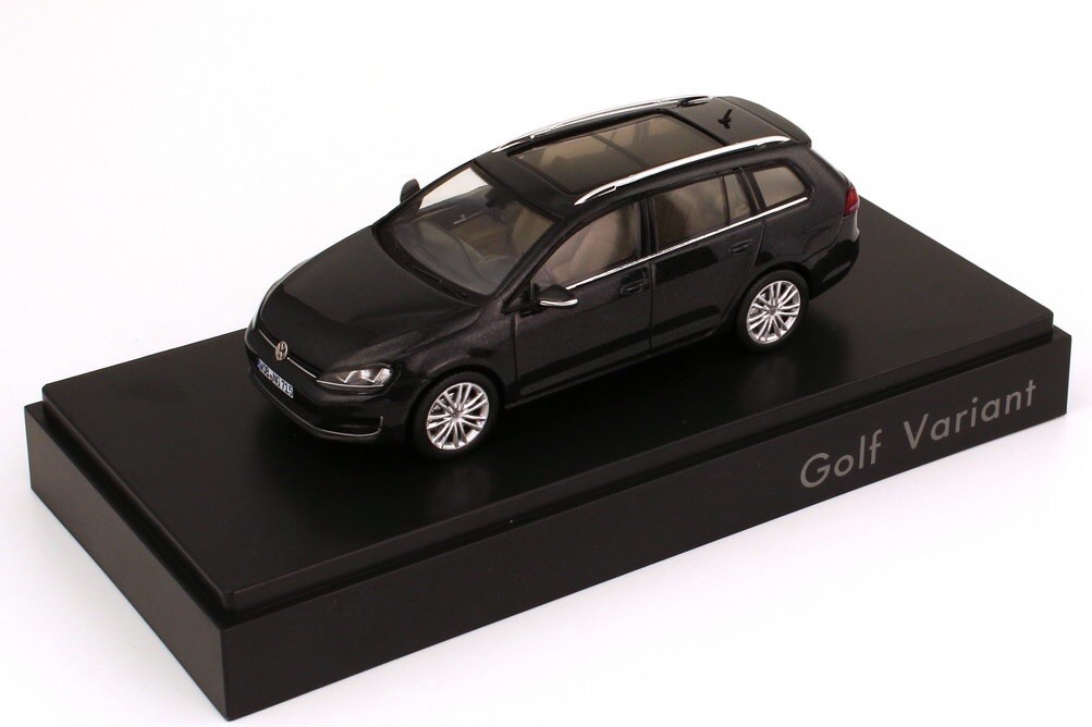 VW GOLF VII 7 GT TDI TSI ESTATE VARIANT DEEP BLACK 1:43 SPARK