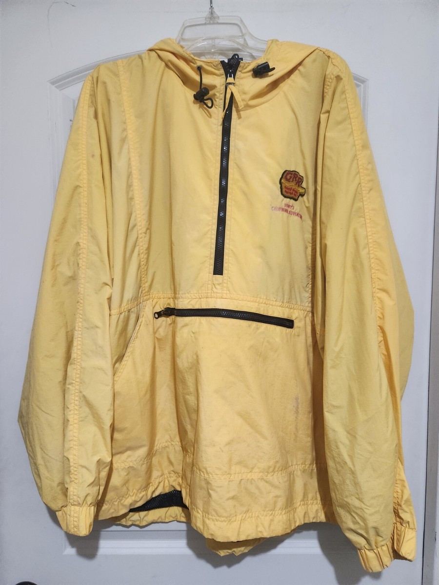 【hope】Disneyland レザージャケット 50周年 Rare Disneyland Resort XL 1/4 Zip Pullover Jacket Hoodie Grizzly