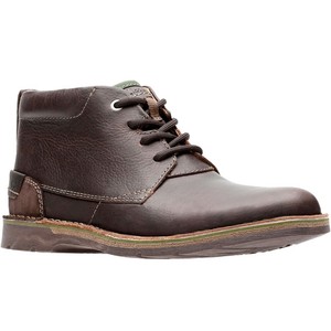 clarks edgewick mid brown oily