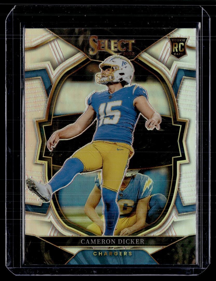 2022 SELECT HOLO SILVER CONCOURSE ROOKIE CAMERON DICKER CHARGERS