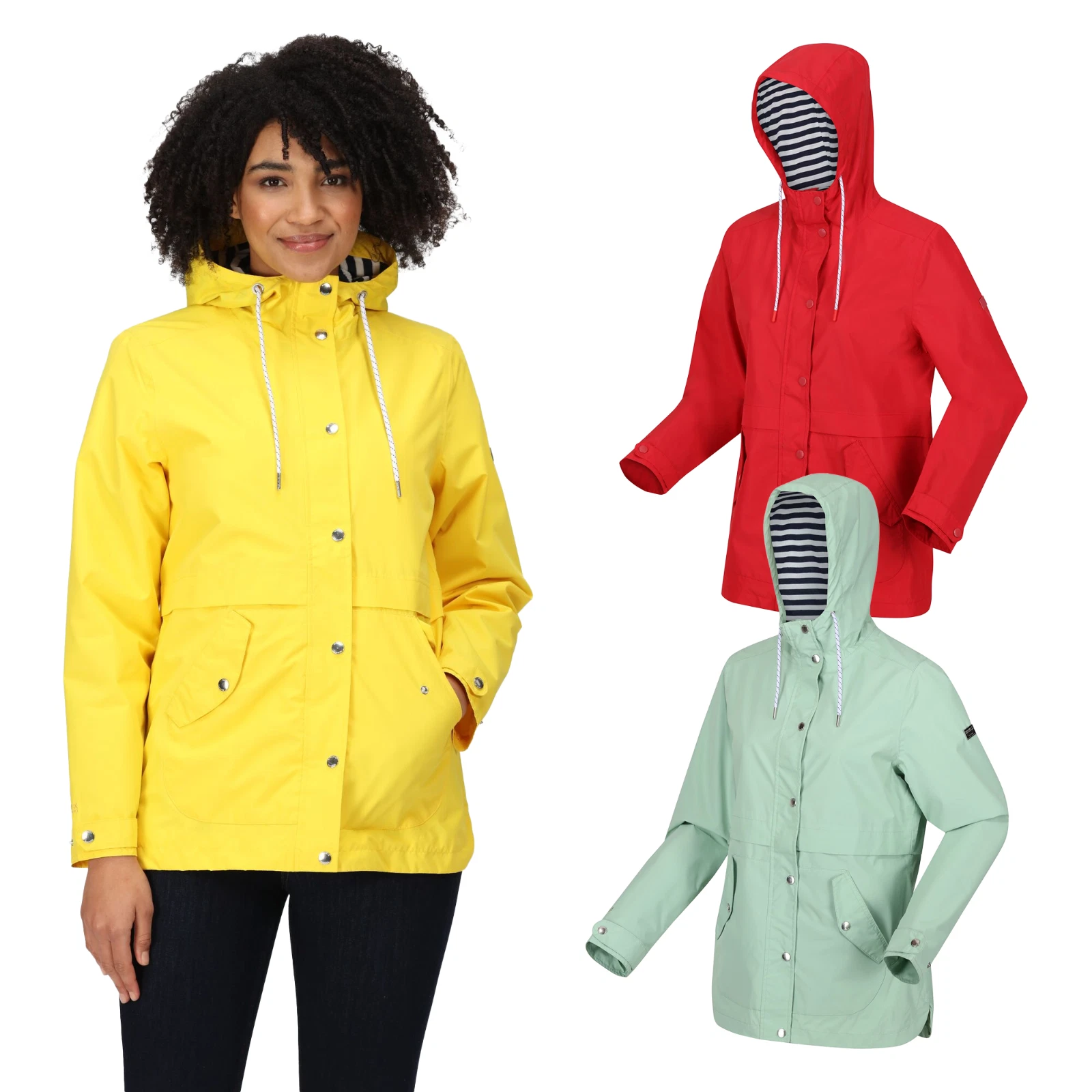 Regatta Womens Bayla Waterproof Jacket Hooded Outdoor Rain Coat RRP £80
Opens in a new window or tab