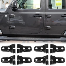 Exterior Door Hinge Decor Cover Trim for Jeep Wrangler JL 18+ & Gladiator JT 20+
