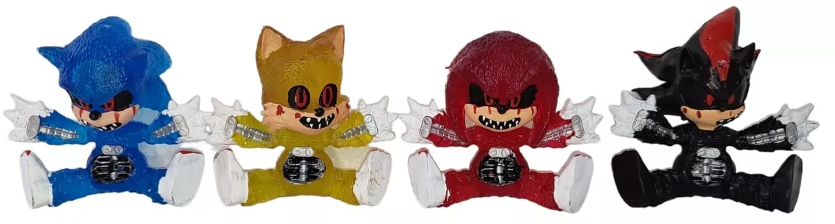 Sonic.Exe baby 4 figure set 3 hard plastic mexican figures Creepypasta  SegA