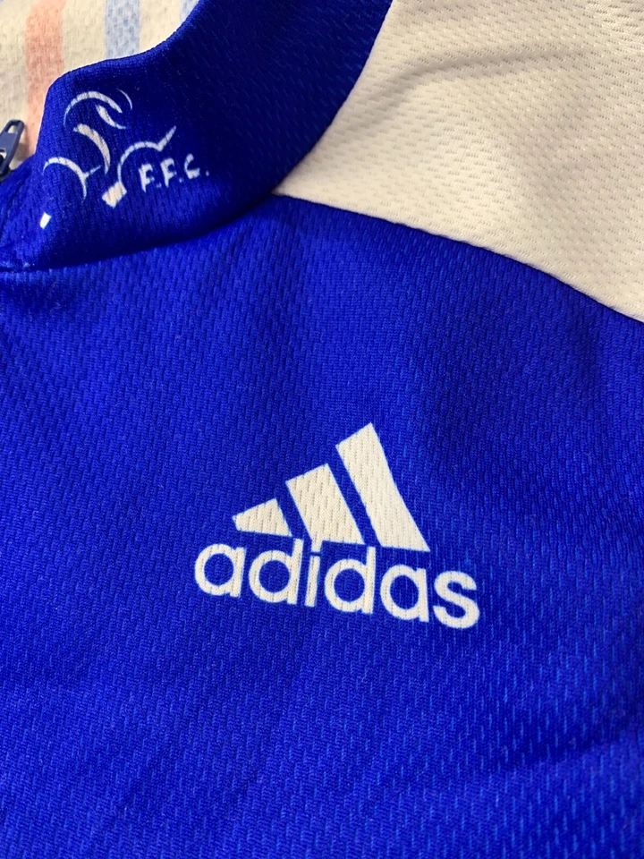 RARE CYCLING SHORT SLEEVES SHIRT JERSEY FRANCE TEAM FFC ADIDAS ORIGINAL SIZE 5 - Image 3 of 4