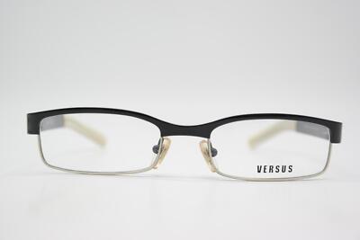 Brille VERSUS VERSACE 7049 Schwarz Weiß Oval Brillengestell eyeglasses Neu