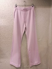 DRIES VAN NOTEN HIGH RISE COTTON TRACKING TROUSERS in PINK size MEDIUM