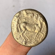 Unresearched Tiberius AR Denarius Bronze Tribute Penny Roman Coin 14-37 AD