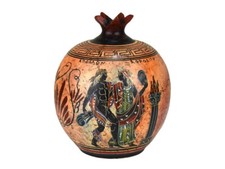 Ceramic Pomegranate Ancient Greek Pottery Apollo and Aphrodite