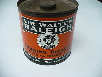 sir walter raleigh tobacco can value Vintage Tin  TheBoxSF Vintage Sir Walter Raleigh 14oz