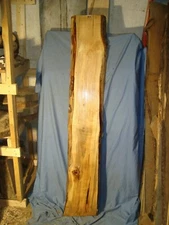  maple, lumber, live edge slab table crafts 75"L 12"W 1 7/8"T