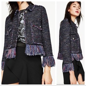 tweed fringe jacket