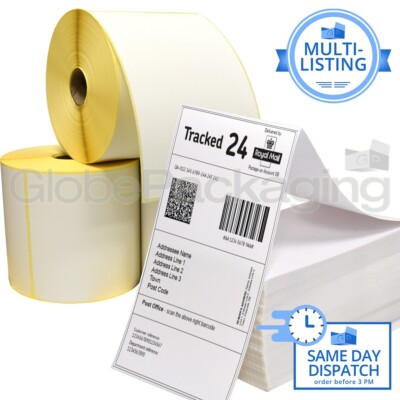 Zebra Thermal Labels 9 Rolls 2x1 Direct Thermal Labels - 1300PR