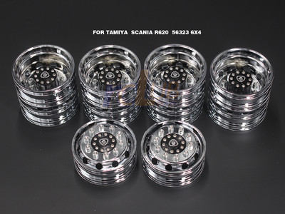 Tamiya 1:14 Tractor Trucks Wheels Electroplated wheels for Scania R620 56323 6x4
