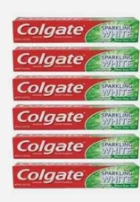 6x Packs Colgate Sparkling White Mint Zing Fluoride Gel Toothpaste | 2.5oz