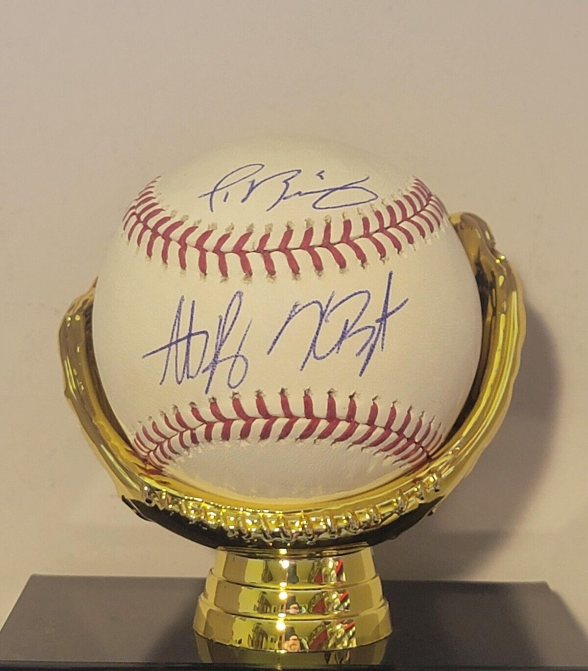 Kris Bryant Autographed Signed Chicago Cubs , Anthony Rizzo & Javier Baez Triple Baseball 