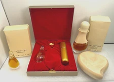 Vintage HALSTON Elsa Peretti Perfume + Atomizer Gift Set + BONUS Cologne, Soap