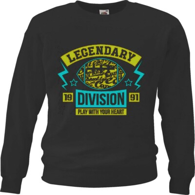 Sweatshirt LEGENDARY DIVISION PLAY WITH YOUR HEART Fussball AMERICAN FOOTBALL