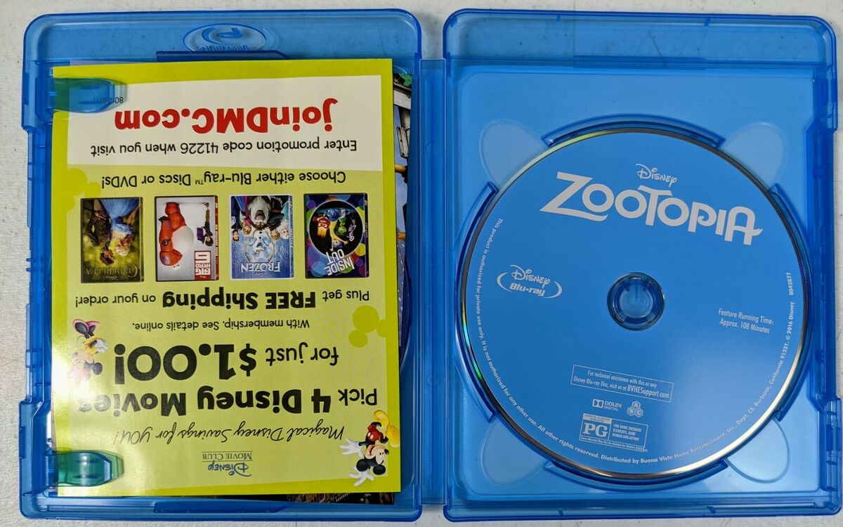 Zootopia (2016,2 Discs,Blu-ray)