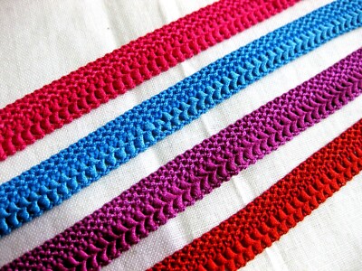 2 Meter Posament Trim Tape - 12mm Wide Decorative Web Trim, Assorted Colors For Costumes & DIY