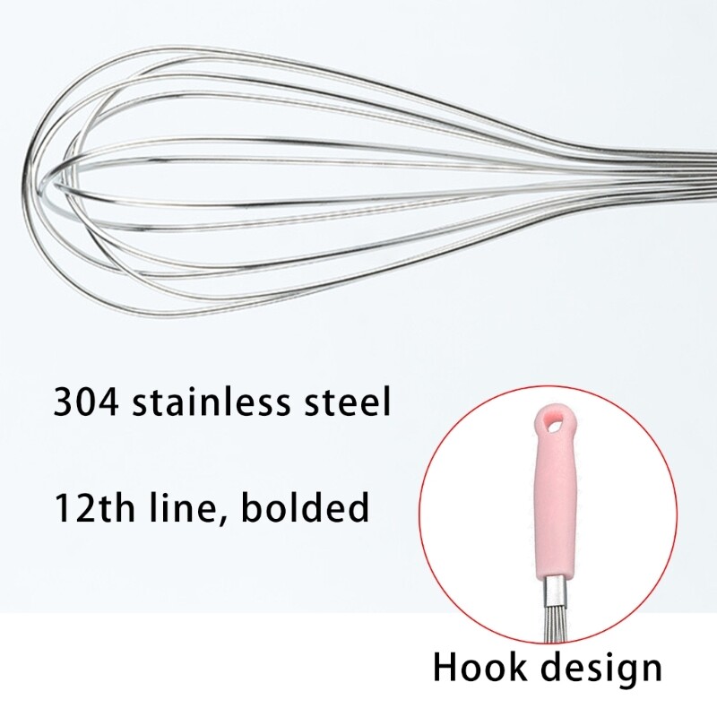 Whise Machine Ergonomic Handle Balloon Whisk Manual Eggs Whisks Machine Perfect for ...