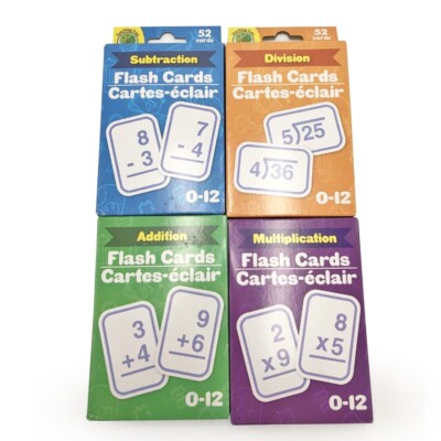 Teaching Tree Multi-Pack Math Flashcards - Addition, Subtraction, Multiplication