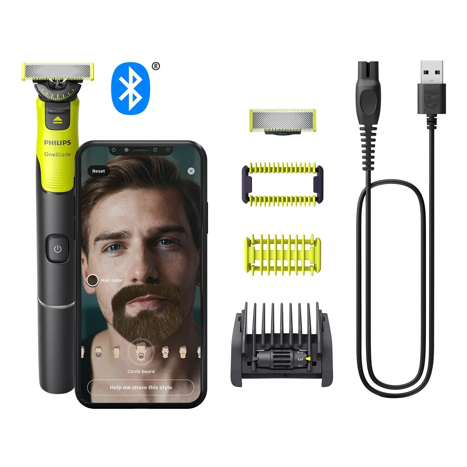 Philips Oneblade 360 for Face & Body QP4631 / 30 with Bluetooth Connectivity
