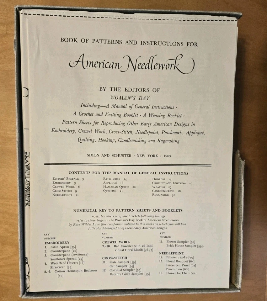 Book of Patterns and Instructions for AMERICAN NEEDLEWORK  Woman's Day - Image 3 of 4