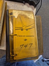 747 United Airlines Run Up Handbook 1980s
