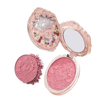 Strawberry Rococo Embossed Blush,Berry Pink Matte Blush for Cheeks,Buildable ...
