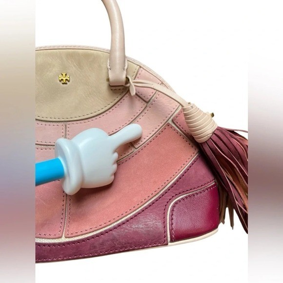 Tory Burch Seashell Patchwork Dome Satchel Crossb… - image 7