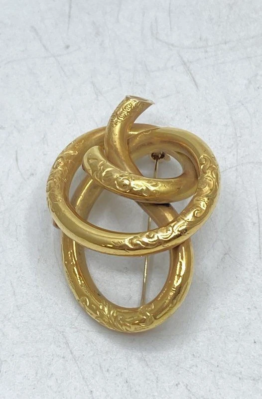 18k GOLD Overly ブローチUSAヴィンテージ 18k Gold Brooch In Retro Fine Pins & Brooches for sale | eBay