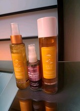 Bath  Body Works Fragrance SHIMMER Mist Spray Set SOLAR SHINE Coconut Vanilla
