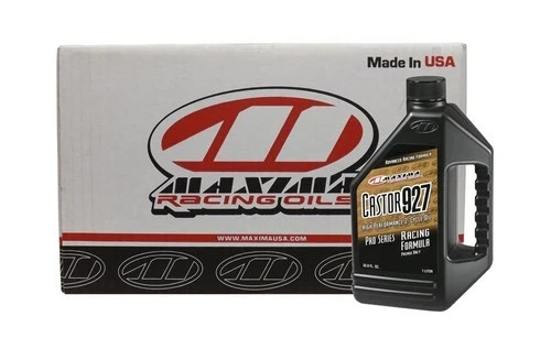 MAXIMA RACING Castor 927 CASE of 6 x 1/2 Gallon -64oz 2-STRO