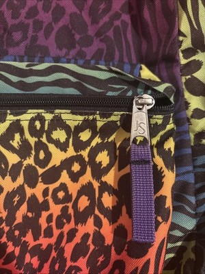あ*あ様 美品90s JANSPORT チェック柄リュック 希小カラー　y2k Vintage 90s Jansport Leopard and Zebra Print Backpack | eBay