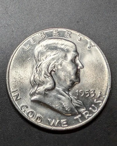 1953-D Franklin Half Dollar CH-Gem/BU FBL Nice White Coin