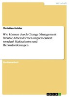 Christian Halder | Wie KöNnen Durch Change Management Flexible Arbeitsformen...