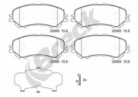 Breck Bremsbelagsatz, Scheibenbremse 22065 00 701 10 Passend FüR Nissan