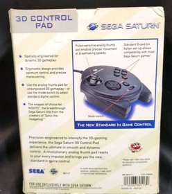 Brand New Sega Saturn 3D Control Pad Controller In Box