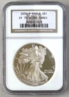 2000 P S$1 Silver American Eagle NGC PF 70 Ultra Cameo;Y057