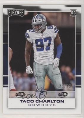 2017 Panini Playoff Rookies 2nd Down 28/49 Taco Charlton #255 Rookie RC a8x