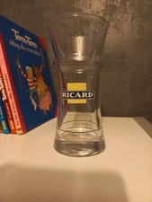 Rare verre ricard Gagnère carré jaune avec trait de dose