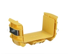 5 Pack Panduit Fiber Runner FBRC6X4LYL Quiklock Coupler 6x4 Yellow