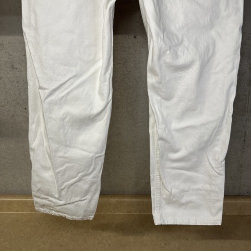 VTG Levis 550 Red Tab Relaxed Taper Jeans Mens 42x30 (40x31) White Made In USA - Picture 7 of 9