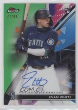 2021 Topps Finest Finest Auto Green Refractor 77/99 Evan White #FA-EW Auto 7xr