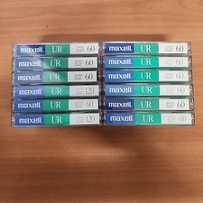 12 Maxell UR Type 1 Normal Cassette Tapes UR 60 / 120 Recorded Sold As Blanks