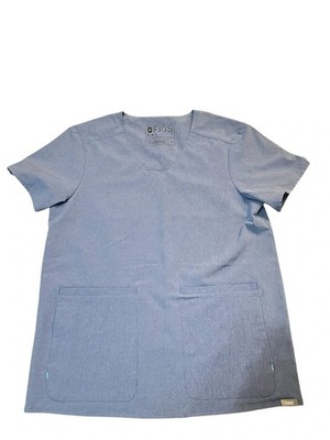 Figs E.A.C  Women's Scrub Top in Light Blue Size XS PO 1542
