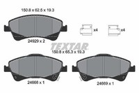 Textar Textar BremsbelÄGe Vorne Toyota Verso 1.6 1.8 2.0 D-4D Limousine Ab Bj. 0