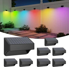 Solar Fence Lights Outdoor,Fence Solar Lights Outdoor Waterproof Led IP65 with10