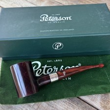 Peterson Irish Harp Smooth Poker (701) Fishtail Tobacco Pipe - New
